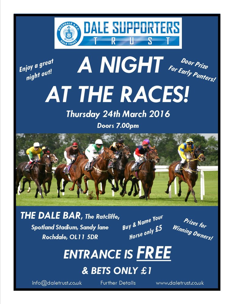 A Night At The Races! – Rochdale Supporters Trust.